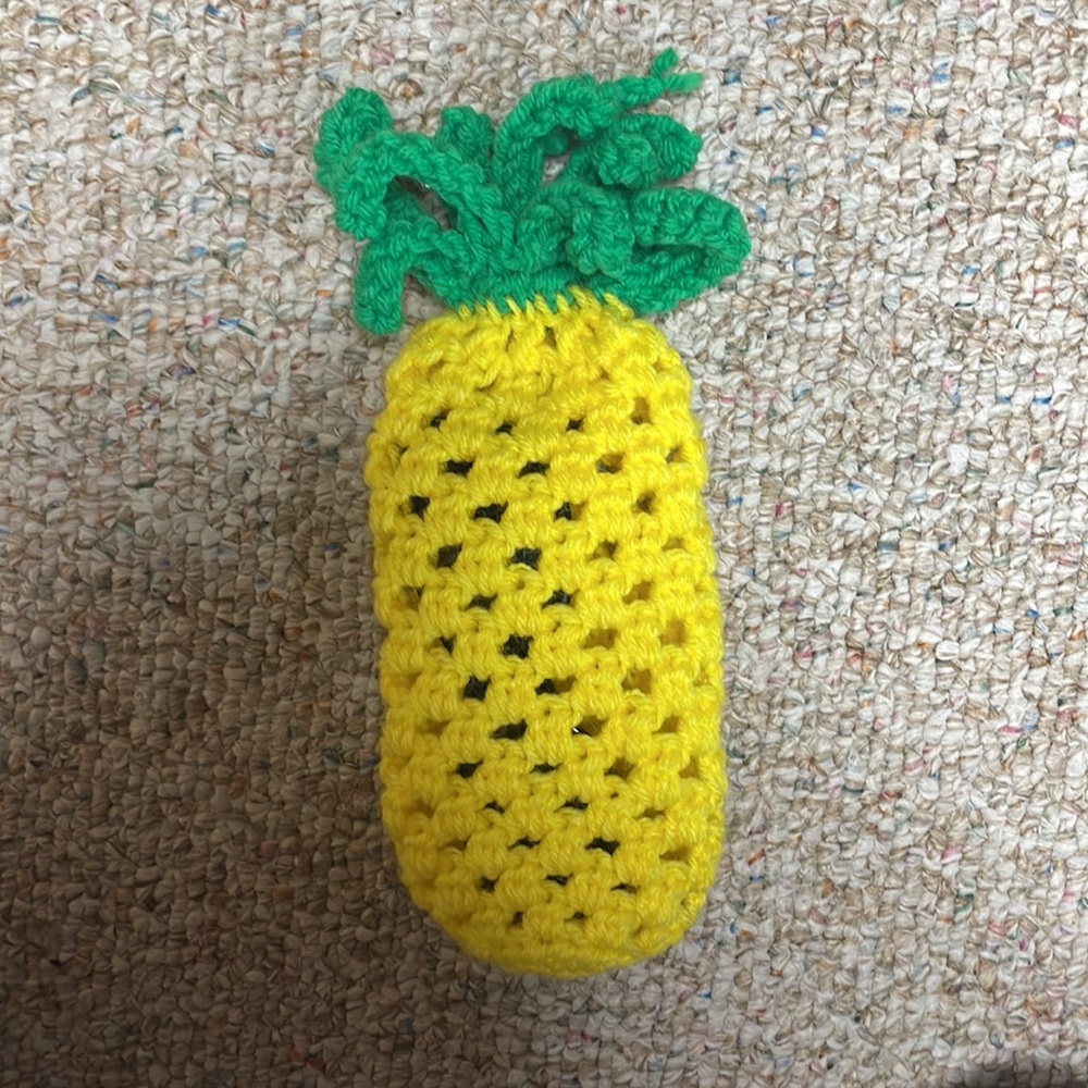 Pineapple sunglass pouch